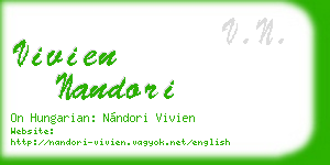 vivien nandori business card
