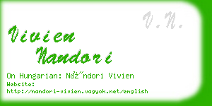 vivien nandori business card